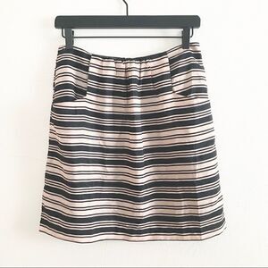 * Francesca’s ** pleated striped mini skirt